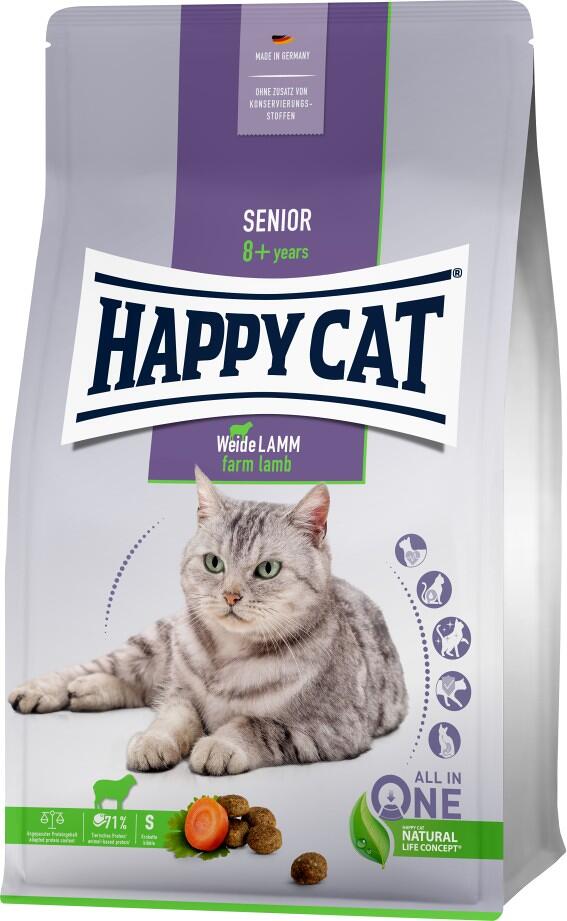 HappyCat Senior | mit Weide Lamm | Katzenfutter | 1,3 kg