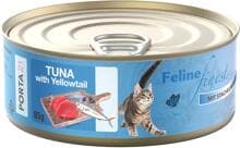 Porta21 Feline Finest Nassfutter, Thunfisch & Stachelmakrele, 24x85g