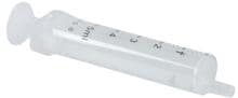 Siringa monouso KRUUSE, eccentrica, a 2 componenti, attacco Luer, 5-5,8 ml