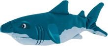 KERBL Pet Jumping Shark Cat Toy with USB Cable, blue, 30cm