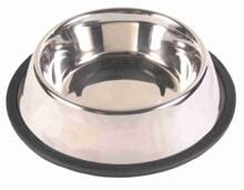Ciotola Trixie, acciaio inox/gomma, 0,7L/ø21cm