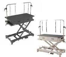 Waggz Store-Low Trimmtisch mit Schubladen, elektrisch, 127x66x42-117cm
