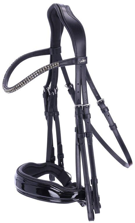 Schockemöhle Monticelli SP Kandare, black/patent/silver, VB