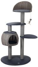 Karlie Misty outdoor scratching post, grey, 77x57x160cm