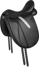 Sella da dressage Waldhausen Premium, in pelle, nera, 44 cm