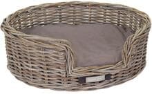 Happy House Klassischer Rattan Korb, oval, 