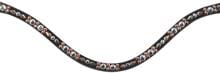 HKM Sparkle browband, white/rose gold, pony