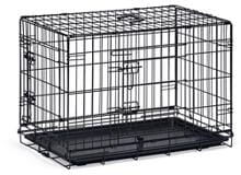 beeztees Drahtkäfig mit 2 Türen, schwarz, M, 81cm