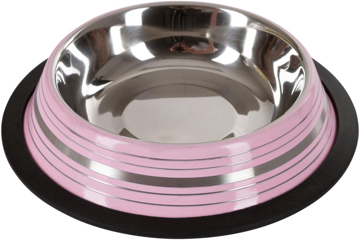 KERBL Pet Edelstahlnapf, rutschfest, farblich sortiert, 450ml