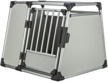 Scatola da trasporto Trixie, alluminio, L-XL/91x75x84cm, grigio chiaro/argento