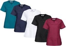 CLINIC DRESS Core ladies' slip-on tunic with press studs