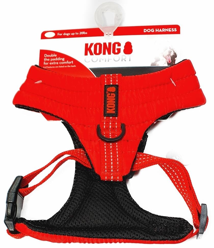 KONG Komfort Hundegeschirr, M, rot