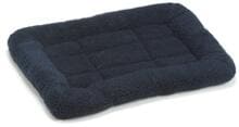 letto in pelle d'agnello beeztees, blu, 49x36x6cm