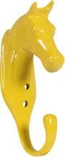 Supporto per testa di cavallo HKM, alluminio, giallo