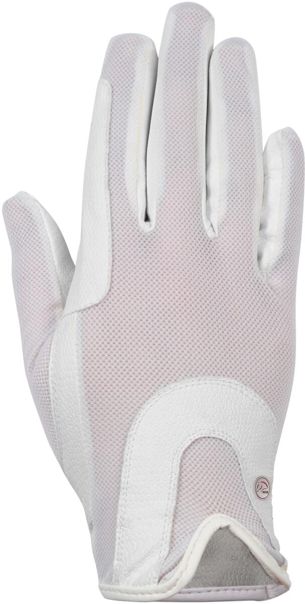 HKM Grip Mesh Reithandschuhe, weiß, 10