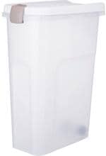 Trixie Tonne, luftdicht verschließbar, Kunststoff, 40L/27x61x45cm, transparent-weiß/weiß