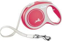 flexi New Comfort Rollleine Gurt, rot, 5m, L
