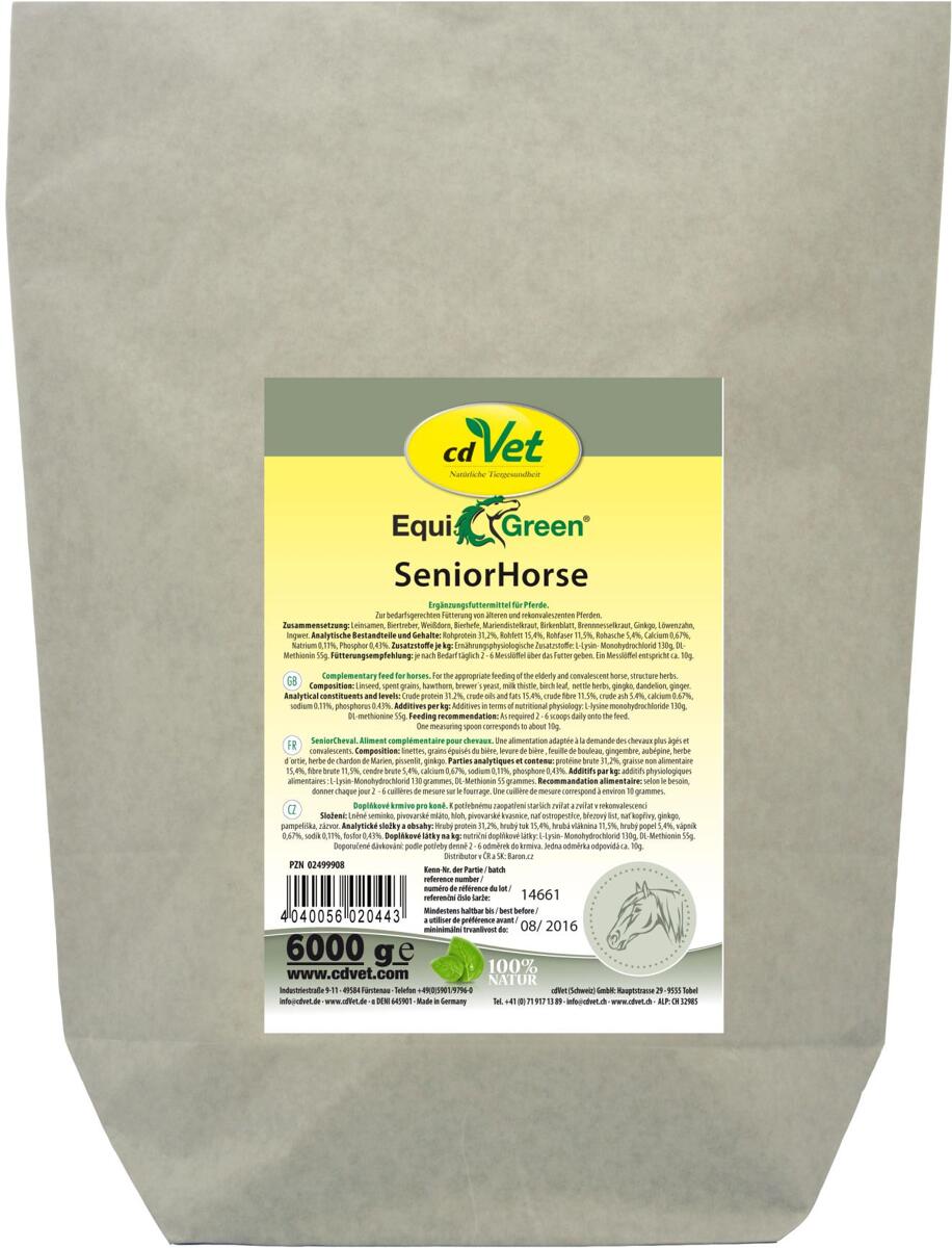 cdVet EquiGreen SeniorHorse Ergänzungsfutter, 6kg