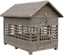 Happy House Luxus Rattan Hundehaus