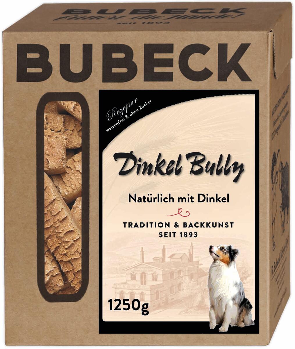Bubeck Dinkelbully Biskuit Hundekuchen, 1,25kg