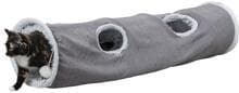 Trixie Harvey play tunnel, plush, grey, ø27x116cm