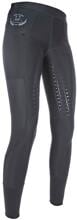 HKM Mesh Reitleggings, Silikon Vollbesatz, schwarz