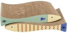 Graffiatoio Trixie fish, menta/crema, 40x30x11cm, 2 pezzi