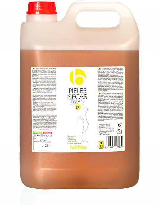 Bubbles Vet Line Shampoo, trockene Haut, 5L