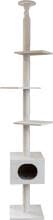 KERBL Pet Ferdi scratching post, white, 38x38x240-260cm