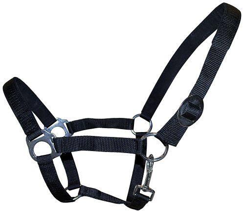 Göbel Nylon-Halfter, gepolstert, Warmblut, Gr. 3, schwarz