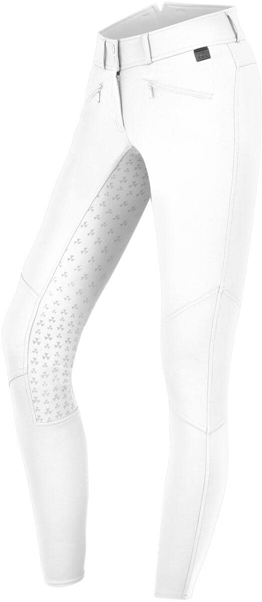 ELT Hella High Waist Silikon Kinder Reithose, weiß, 152