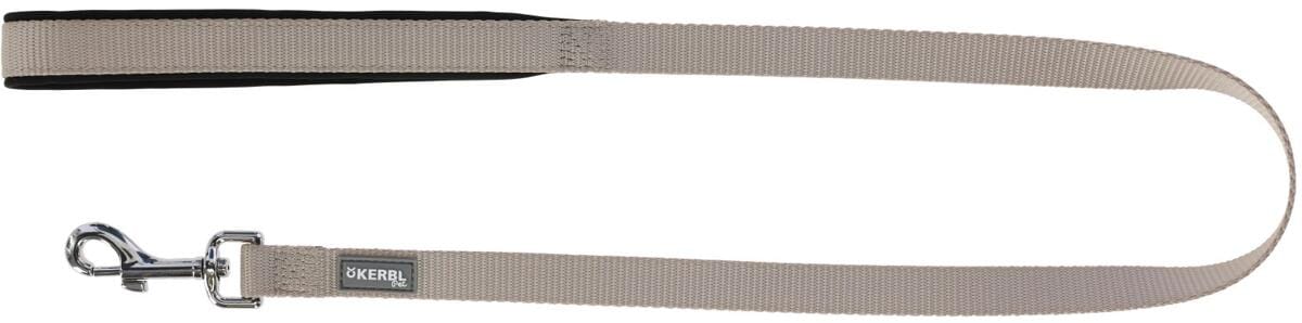KERBL Pet Miami Leine mit Softgriff, beige, 100cm/20mm