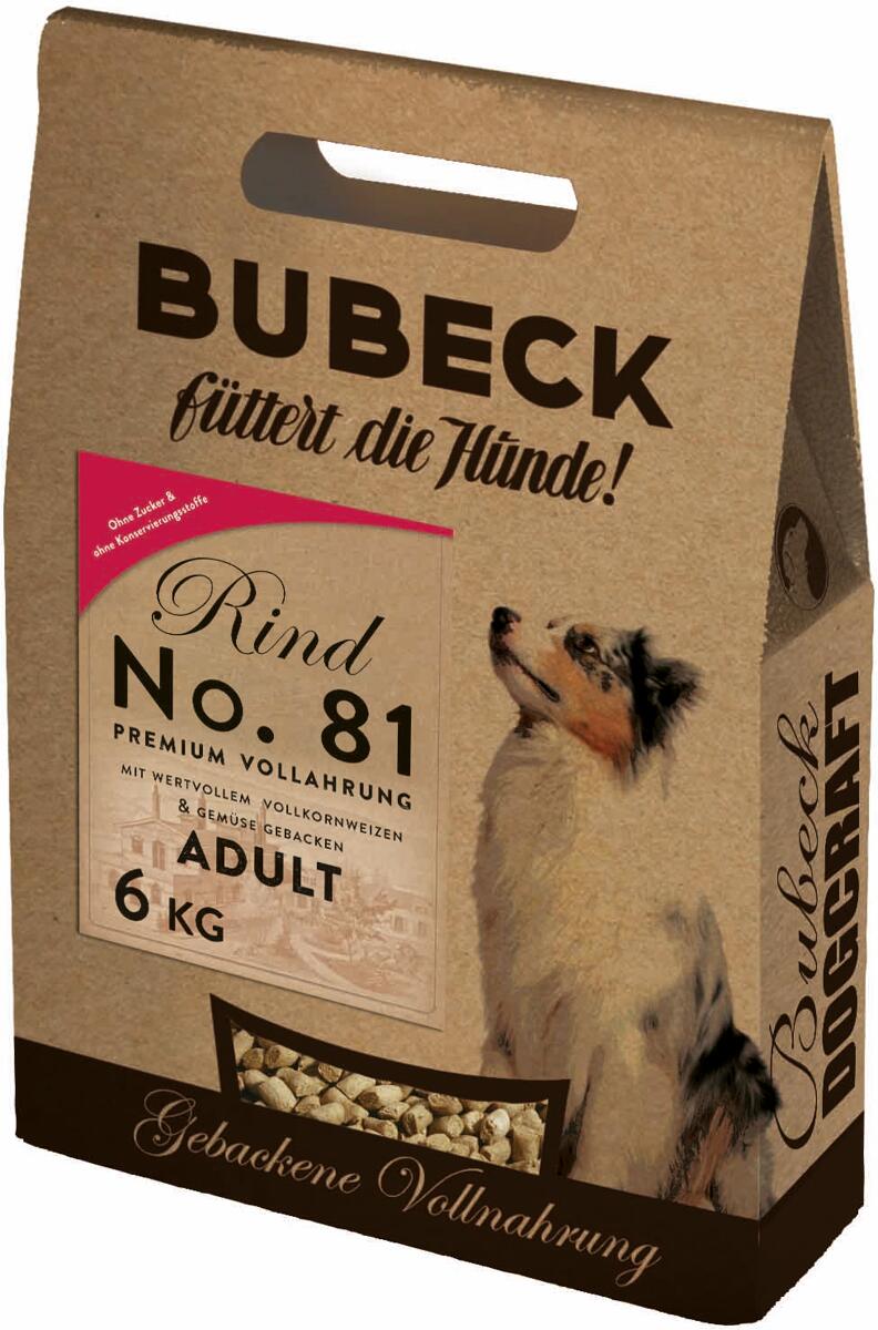 Bubeck Premium Nr. 81 Trockenfutter mit Rind, 6kg