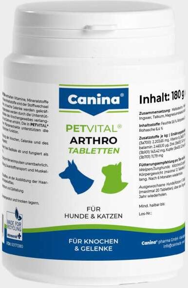 Canina Petvital Arthro Tabletten, 180g