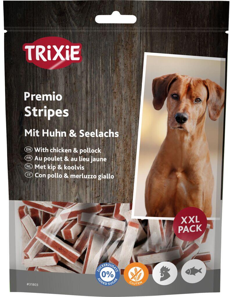 Trixie PREMIO Stripes mit Huhn & Seelachs, 300g