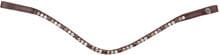 Waldhausen X-Line Glam browband, brown, brown/gold/beige/silver, PON