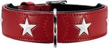 Collare HUNTER Magic Star, rosso/nero, XS-S, 37 cm