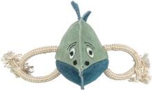 Pesce Trixie con corda, pelle/corda, 28 cm