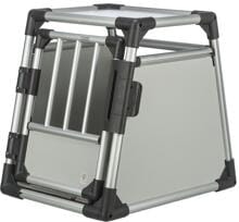 Scatola da trasporto Trixie, alluminio, S/46x56x60cm, grigio chiaro/argento