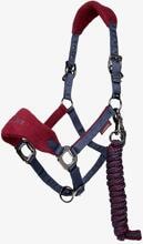 LeMieux Vogue Halfter und Führstrick, Cob, Burgundy/Navy