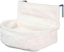 Trixie Kuschelsack für Heizkörper, Kurzhaarplüsch, weiß, 45x13x33cm