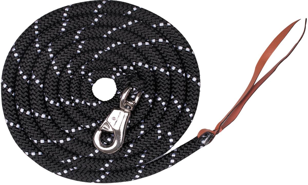 Waldhausen Western Führleine, schwarz, ca. 3m