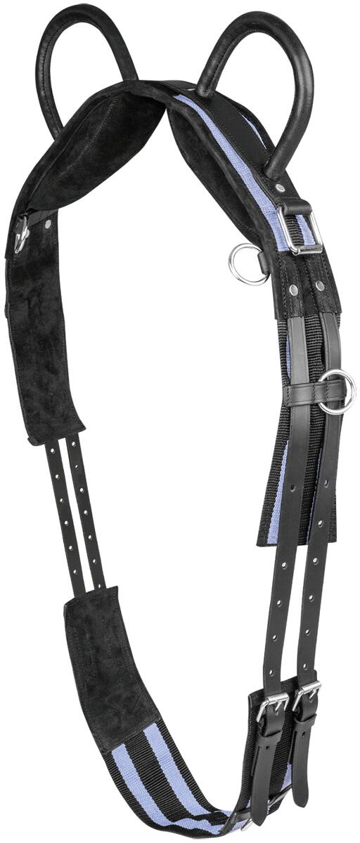 Waldhausen Longiergurt mit zwei Handgriffen, schwarz/grau, Minishetty