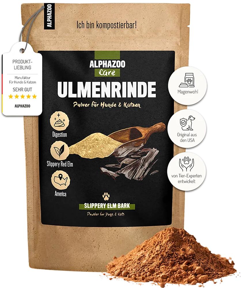 alphazoo Ulmenrinde Pulver, 120g