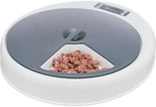 Trixie Futterautomat TX4+1, 5x0,25L/34x6x39cm, weiß/grau