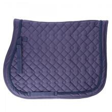 Sella USG in cotone con trapuntatura, navy, VS, warmblood