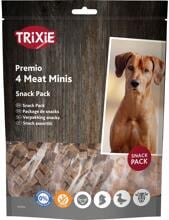 Trixie PREMIO 4 Meat Minis mit Huhn/Ente/Rind/Lamm, 4x100g