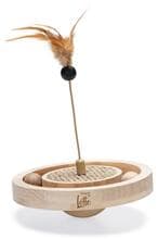 Designed by Lotte Winni Katzenspielzeug, Holz, braun, 22x22x30cm
