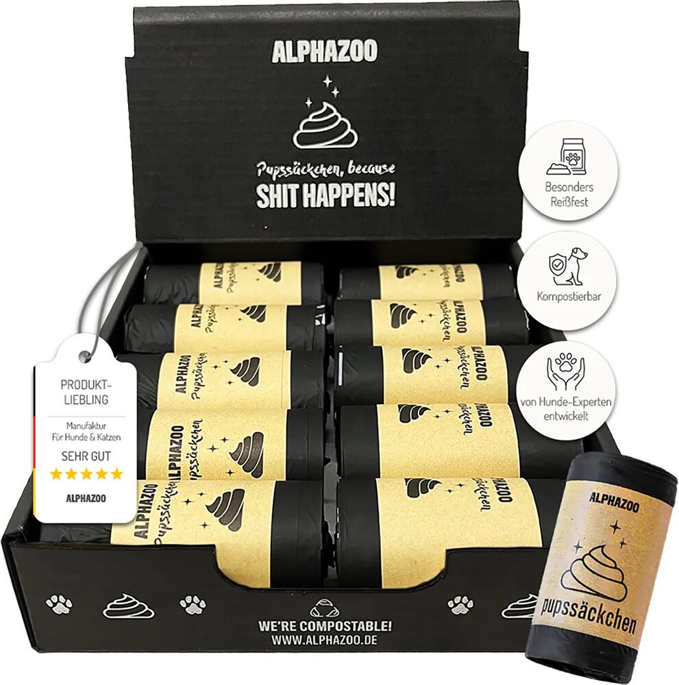 alphazoo Pupssäckchen Kotbeutel, 600 Stück