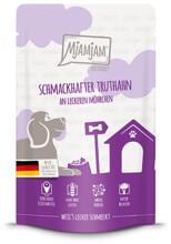 Mjamjam Quetschie Nassfutter mit Truthahn & Möhrchen, 12x125g